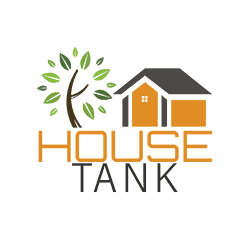 HouseTank Logo with House and Tree